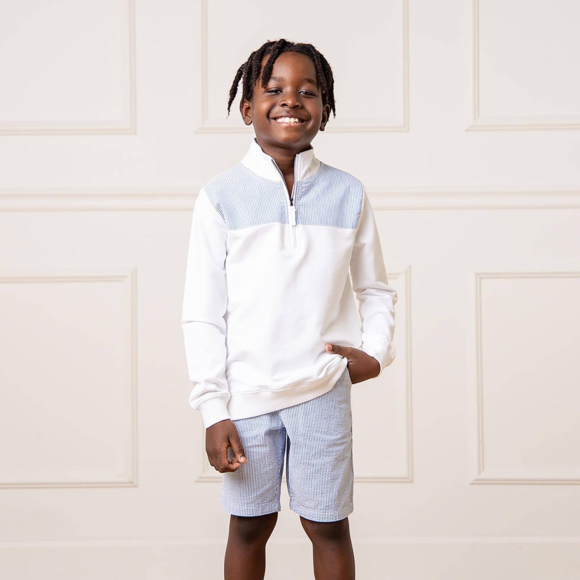 Image of Hope and Henry - Organic Seersucker Short